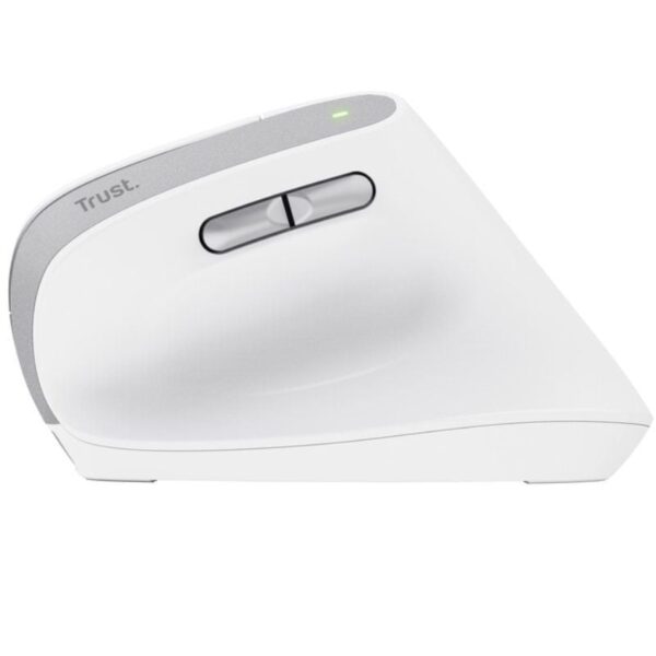 Ratón Ergonómico Inalámbrico Trust Bayo II/ Batería recargable/ Hasta 2400 DPI/ Blanco - Imagen 3