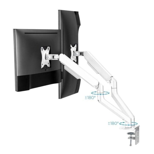 Soporte para 2 Monitores TooQ DB4132TNR-W/ hasta 9kg - Imagen 3