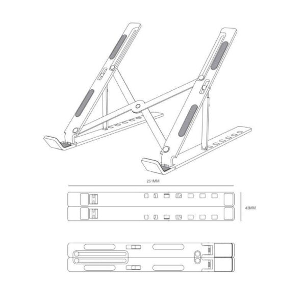 Soporte para Portátil/Tablet Aisens LPS2M-173 hasta 15" - Imagen 4