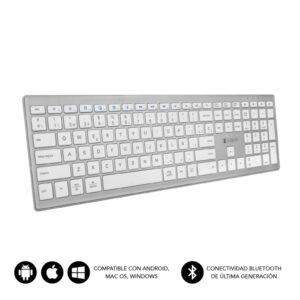 TECLADO SUBBLIM KEYBOARD BLUETOOTH PURE EXTENDED SILVER 8436586740030 SUBKB-2PUE200