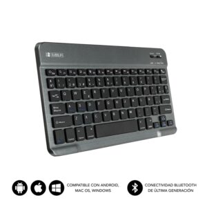 TECLADO TABLET SUBBLIM SMART BT KEYBOARD GREY 8436586740573 SUB-KBT-SM0002