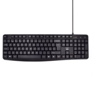 TECLADO USB EWENT QUERTY PORTUGUES ESCRITURA SILENCIOSA 8052101430349 EW3002