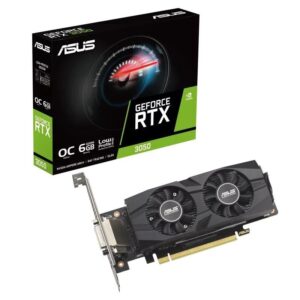 Tarjeta Gráfica Asus GeForce RTX 3050 LP BRK OC Edition/ 6GB GDDR6/ Compatible con Perfil Bajo 4711387515259 90YV0KQ0-M0NA00 ASU-GF RTX3050 LP BRK OC 6G