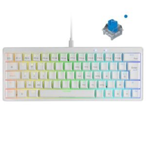 Teclado Gaming Mecánico Mars Gaming MKMINIPRO/ Switch Azul/ Blanco 8435693106036 MKMINIPROWBES TAC-TEC MKMINIPROWBES WH