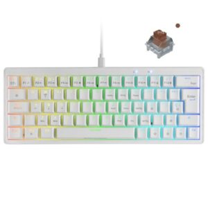 Teclado Gaming Mecánico Mars Gaming MKMINIPRO/ Switch Marrón/ Blanco 8435693106234 MKMINIPROWBRES TAC-TEC MKMINIPROWBRES WH