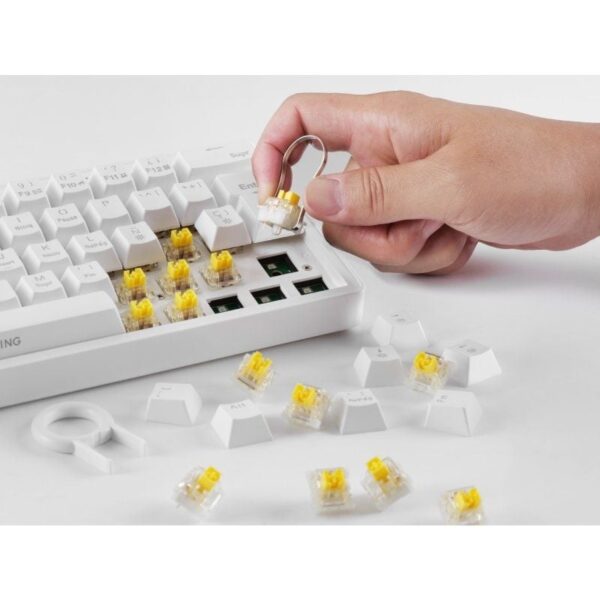 Teclado Gaming Mecánico Mars Gaming MKMINIPRO/ Switch Marrón/ Blanco - Imagen 5