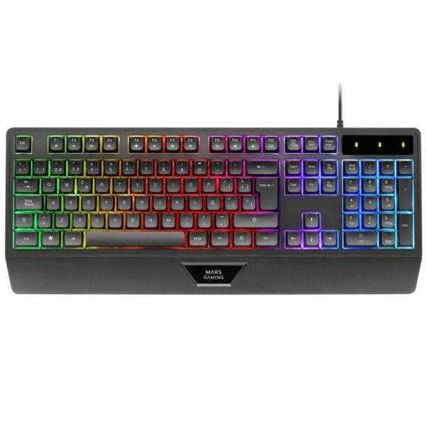 Teclado Gaming SemiMecánico Mars Gaming MK124/ Negro 8435693108771 MK124ES TAC-TEC MK124