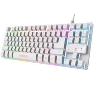 Teclado Gaming Trust Gaming GXT 833W Thado TKL/ Blanco 8713439247398 24739 TRU-TEC GXT833W THADO TKL WH