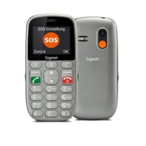 Teléfono Móvil Gigaset GL390 para Personas Mayores/ Gris 4250366857985 S30853-H1177-R701 GIGA-TEL GL390 SV