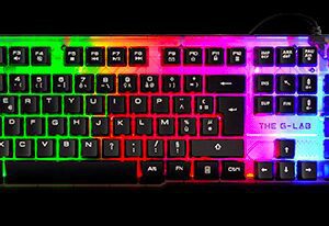 The G-Lab Keyz Neon teclado USB QWERTY Español Negro 3760162062984 | P/N: KEYZ-NEON/SP | Ref. Artículo: 992847