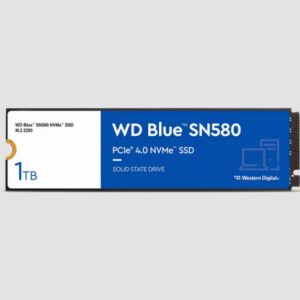 Western Digital Blue SN580 M.2 1 TB PCI Express 4.0 TLC NVMe 0718037887340 | P/N: WDS100T3B0E | Ref. Artículo: 1371073