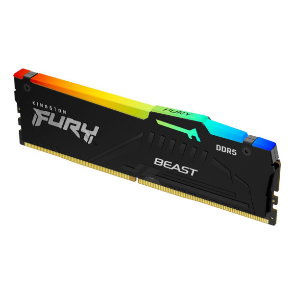 Memoria ram ddr5 32gb kingston - 5200mhz - pc5 41600 - fury beast rgb - cl40 - 1.25v - Imagen 2