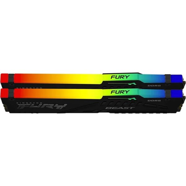 Memoria ram ddr5 32gb 2x16gb kingston - 5600mhz - pc5 44800 - fury beast rgb - cl36 - 1.25v - Imagen 2