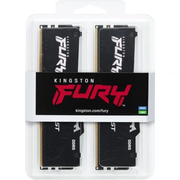 Memoria ram ddr5 32gb 2x16gb kingston - 5600mhz - pc5 44800 - fury beast rgb - cl36 - 1.25v - Imagen 3