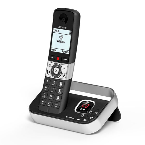 Telefono fijo inalambrico alcatel dec f890 voice duo negro - Imagen 2