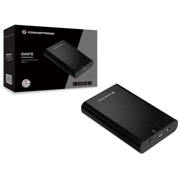 Caja externa conceptronic hd usb 3.0 sata aluminio sin tornillos dante02b - Imagen 3