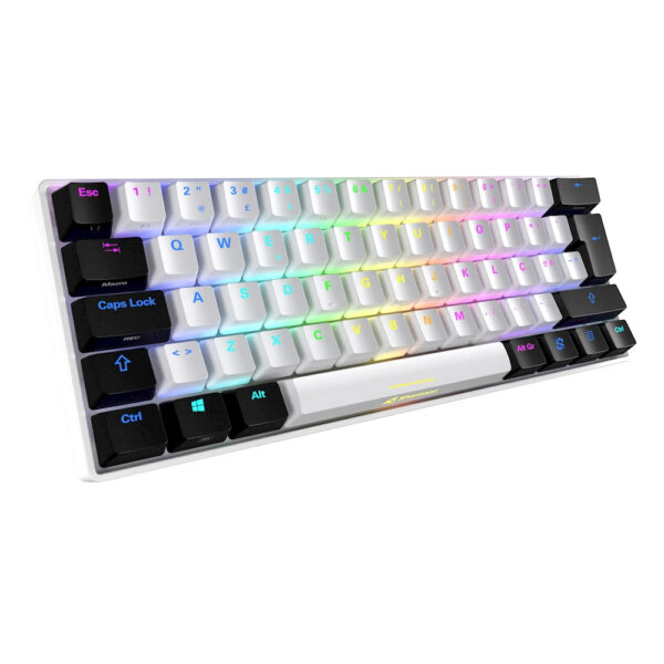 Teclado gaming sharkoon skiller sgk50 s4 kailh red blanco - Imagen 3