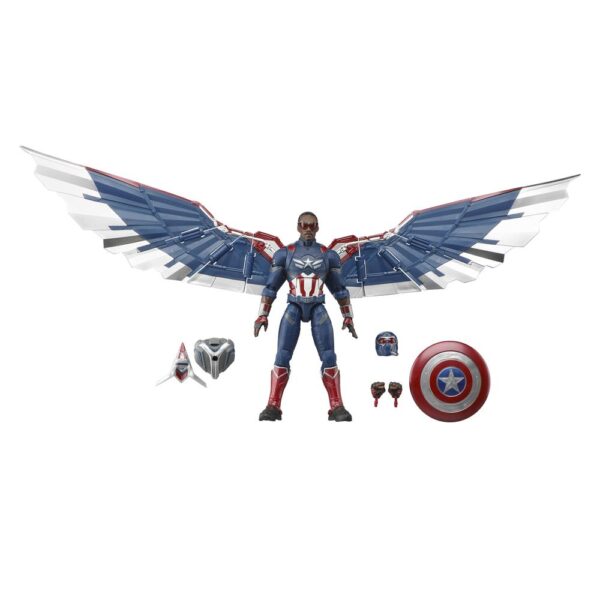 Figura hasbro legends series captain america brave new world - Imagen 7