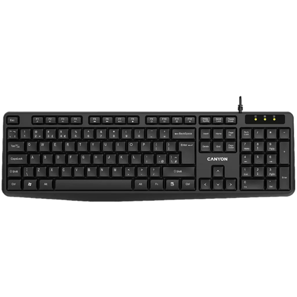 5291485015961 CZCNECKEY01ES CANYON TECLADO ALÁMBRICO KB-1 ES LAYOUT NEGRO