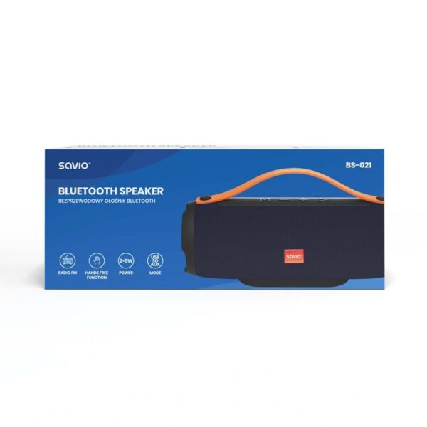 5901986045434 ALTAVOZ PORTATIL BLUETOOTH 10W AZUL SAVIO BS-021 SAVBS-021 A0054484 savio Sonido SAVBS-021