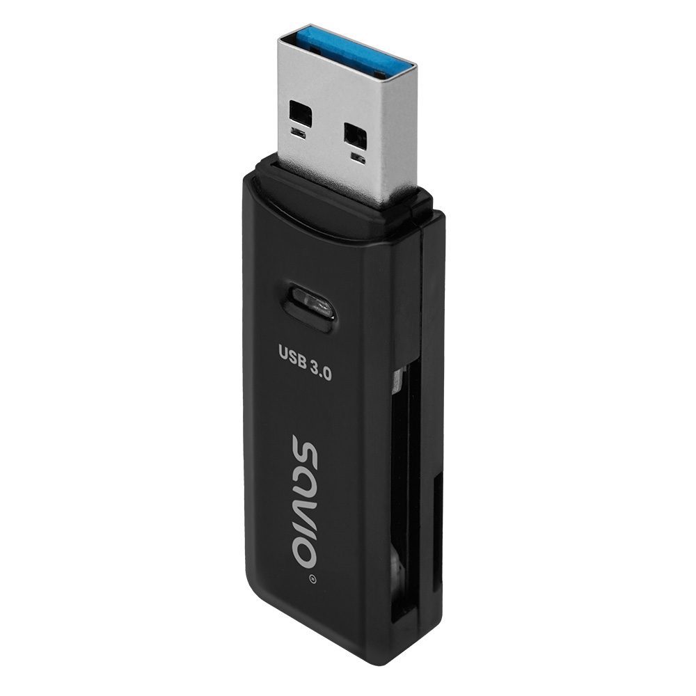 5901986048152 LECTOR DE TARJETAS SD - USB 3.0 NEGRO SAVIO AK-64 SAVAK-64 A0054525 savio Almacenamiento SAVAK-64