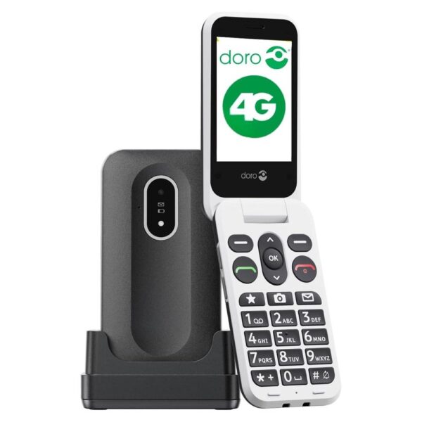 7322460087432 | P/N: 8743 | Cod. Artículo: DSP0000028934 Telefono movil doro leva l20 - 2.8pulgadas - 4g - negro - blanco