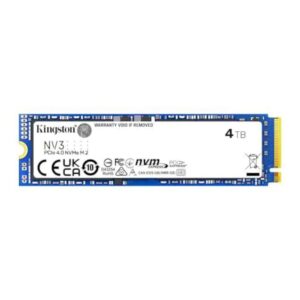 740617346602 | P/N: SNV3S/4000G | Cod. Artículo: DSP0000028075 Disco duro interno ssd kingston nv3 4tb m.2 nvme pcie 4.0