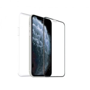 8426801161832 | P/N: MCPAK0025 | Cod. Artículo: DSP0000028887 Funda muvit recycletek para apple iphone se - 8 - 7 transparente + protector cristal templado marco negro