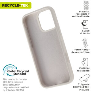 8426801175037 | P/N: MCBKC0317 | Cod. Artículo: DSP0000028889 Funda muvit recycletek liquid silicone para apple iphone 16 pro max nude