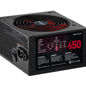 8436532161988 | P/N: NXS650 | Cod. Artículo: DSP0000002543 Fuente alimentacion nox nx650 gaming atx 650w negro