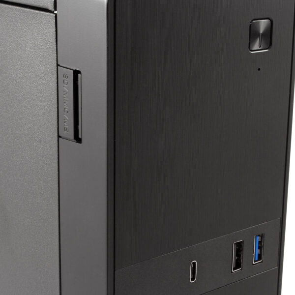 Caja ordenador sobremesa coolbox microatx slim t310 usb - c  lector de tarjetas fuente sfx incluida - Imagen 3