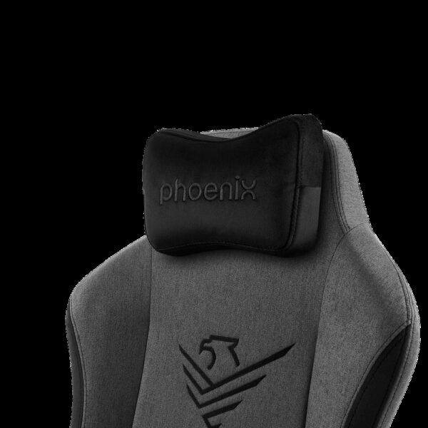 Phoenix nova silla gaming alta gama fabricada en tela gris - Imagen 6