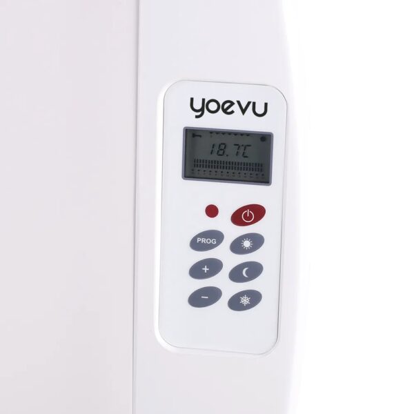 Yoevu radiador eléctrico bajo consumo 8 elementos 1200w de pared o pie blanco - Imagen 5