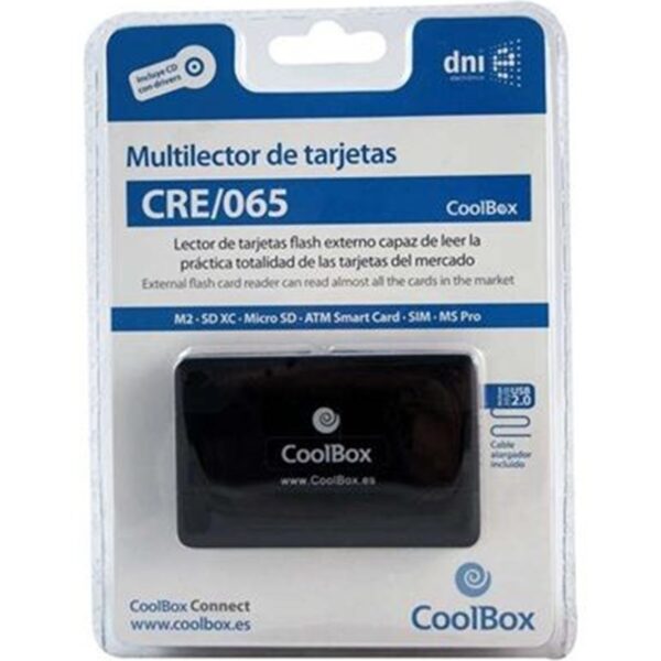 Lector externo coolbox tarjetas dni sim - Imagen 2