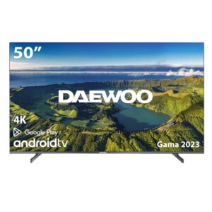 8698902058704 | P/N: 50DM62UA | Cod. Artículo: MGS0000014468 Tv daewoo 50 pulgadas led 4k uhd - 50dm62ua - android smart tv - wifi - hdr10 - hlg - hdmi - usb - bluetooth - tdt2 - cable - satelite