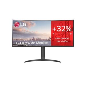 8806091660985 | P/N: 34WQ75C-B | Cod. Artículo: MGS0000014864 Monitor led lg ips 34wq75c - b 34 pulgadas 3440 x 1440 5ms 21:9 hdmi displayport altavoces reg. altura