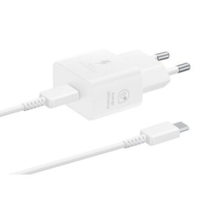 8806094911985 | P/N: EP-T2510XWEGEU | Cod. Artículo: MGS0000023148 Cargador samsung ep - t2510xwegeu usb tipo c blanco 25w cable incluido