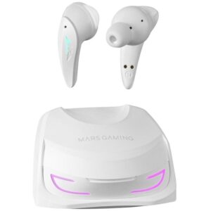 Auriculares Bluetooth Mars Gaming MHI-Ultra con estuche de carga/ Autonomía 7-8h/ Blancos 8435693100126 MHIULTRAW TAC-AUR MHI-ULTRA WH