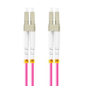 CABLE DE FIBRAOPTICA LANBERG 5M MULTI LC/UPC-LC/UPC DUPLEX OM4 50/125 LSZH VIOL 5901969433395 FO-LULU-MD41-0050-VT