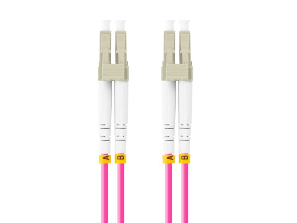 CABLE DE FIBRAOPTICA LANBERG 5M MULTI LC/UPC-LC/UPC DUPLEX OM4 50/125 LSZH VIOL 5901969433395 FO-LULU-MD41-0050-VT