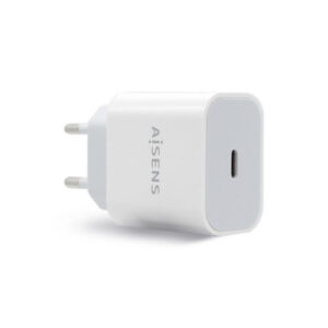 CARGADOR USB PARED AISENS 1PTO USB-C BLANCO 8436574706147 P/N: A110-0537 | Ref. Artículo: A110-0537