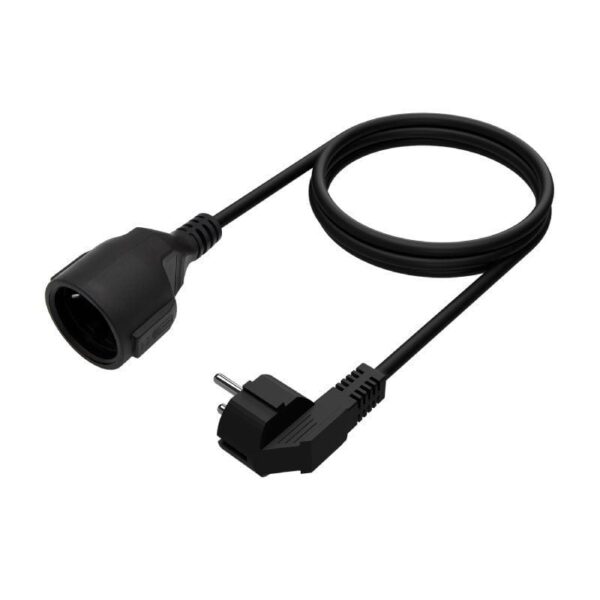 Cable Alargador de Alimentación Aisens A132-0601/ CEE7 Macho - CEE7 Hembra/ Hasta 1500W/ 3m/ Negro - Imagen 2