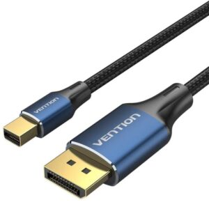 Cable Conversor DisplayPort 1.4 8K Vention HCFLH/ DisplayPort Macho - Mini DisplayPort Macho/ 2m/ Negro y Azul 6922794772298 HCFLH VEN-CAB HCFLH