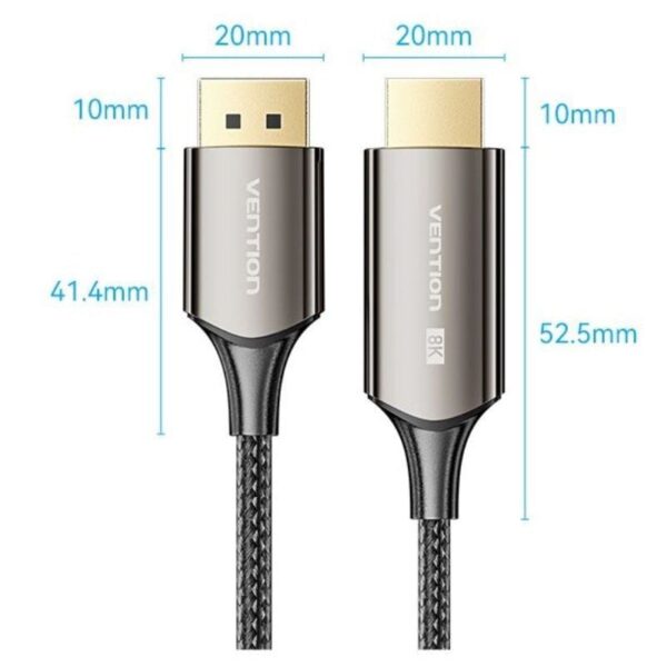 Cable Conversor Vention HFPBAC/ DisplayPort Macho - HDMI Macho/ 1.8m/ Negro - Imagen 4