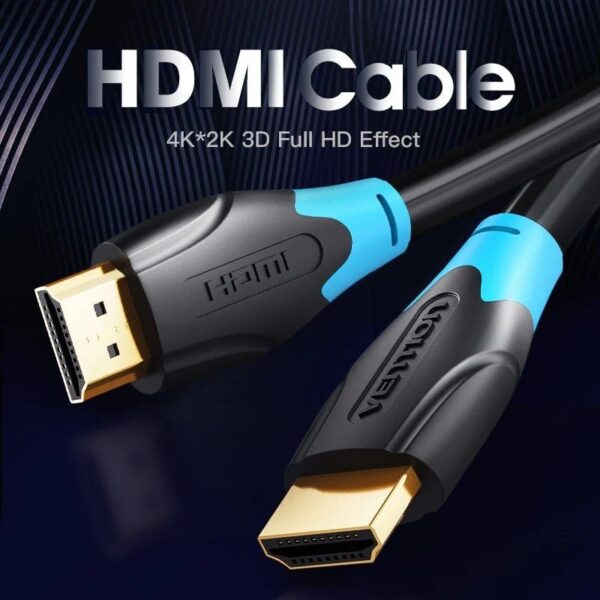 Cable HDMI 2.0 4K Vention AACBH/ HDMI Macho - HDMI Macho/ 2m/ Negro - Imagen 4