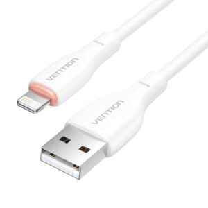 Cable USB Lightning Vention H26WF/ USB Macho - Lightning Macho/ 1m/ Blanco 6922794785359 H26WF VEN-CAB H26WF