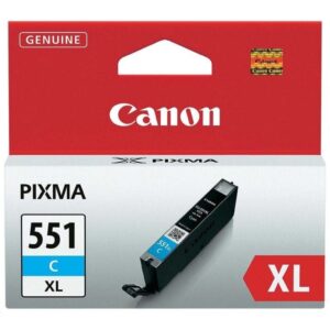 Cartucho de Tinta Original Canon CLI-551C XL Alta Capacidad/ Cian 4960999904931 6444B001 CLI-551C XL