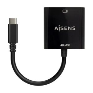 Conversor HDMI 4K 30Hz Aisens A109-0684/ HDMI Hembra - USB Tipo-C Macho/ 15cm/ Negro 8436574708165 A109-0684 AIS-ADP A109-0684