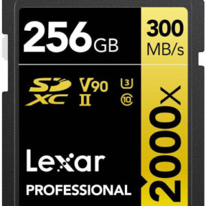 LEXAR 256GB PROFESSIONAL 2000X SDXC UHS-II CARDS