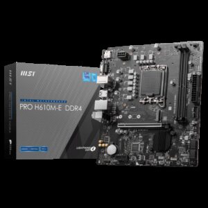 MSI PRO H610M-E DDR4 placa base Intel H610 LGA 1700 micro ATX 4711377002660 | P/N: 911-7D48-007 | Ref. Artículo: 1364777